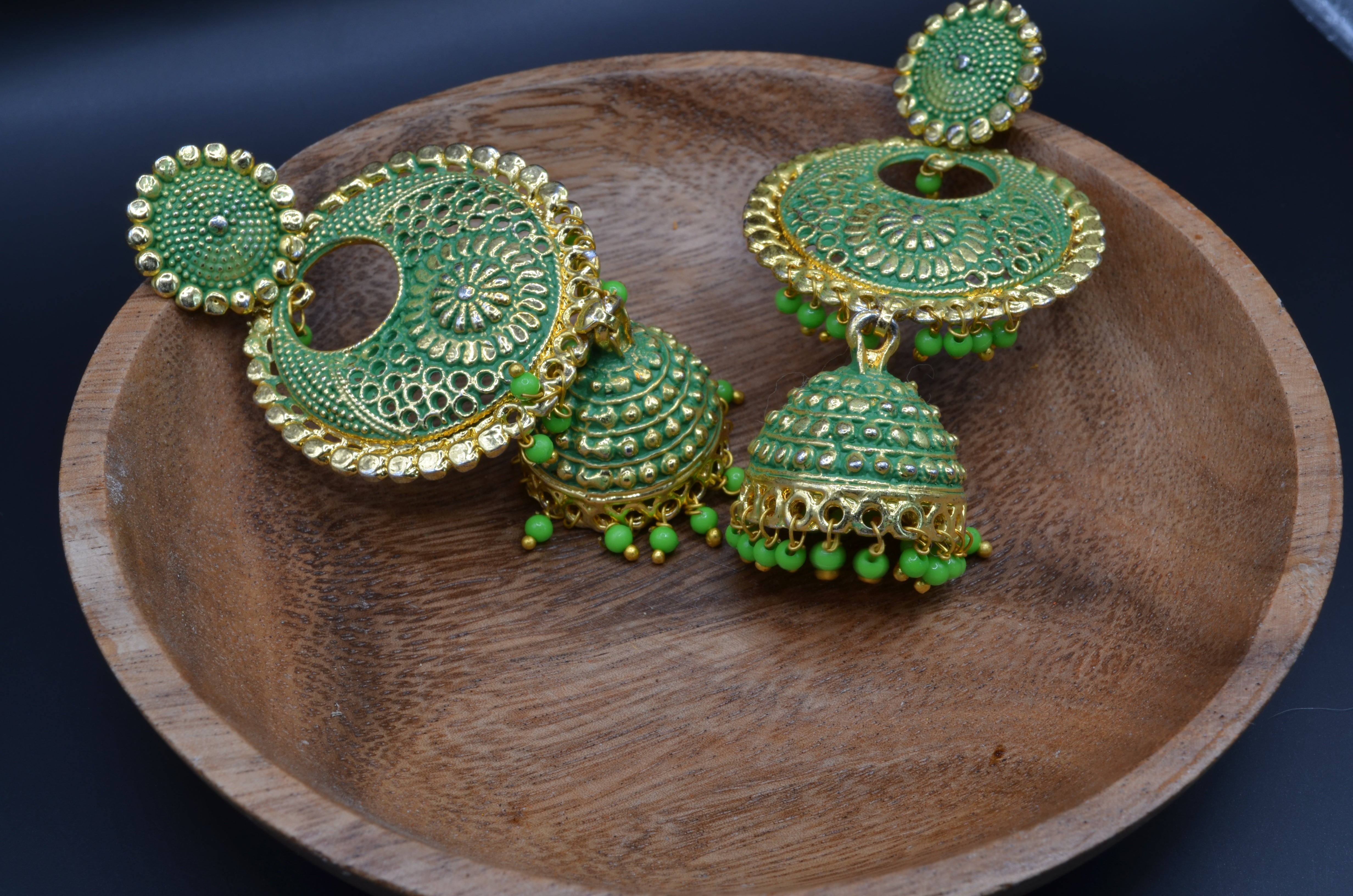 Buy Malavika Antique Jhumka Earrings Online | Tarinika